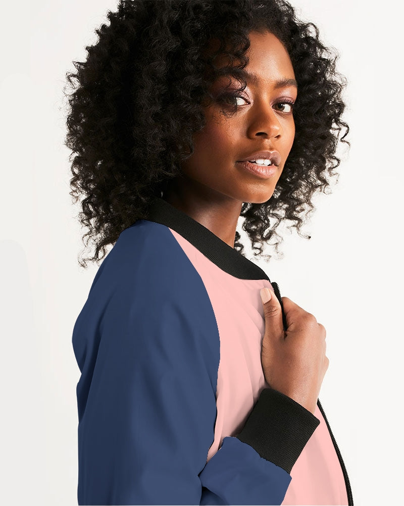 Pattern On pink Women's Bomber Jacket