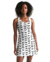 Pop Art Eyelashes Racer back Dress