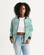 Green Camouflage Women's Bomber Jacket