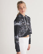 Space Deep Cropped Hoodie