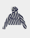 yoga  Zebra  Cropped Hoodie