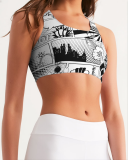 Pop Art  Comic Sports Bra