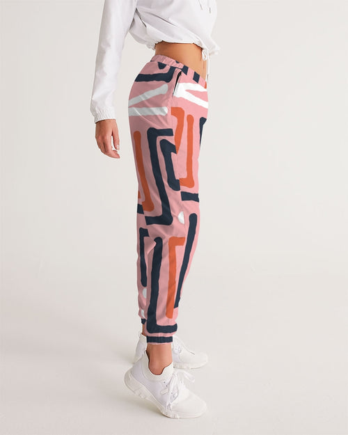 Abstract  pink Track Pants