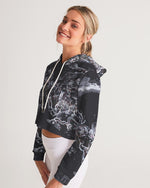 Space Deep Cropped Hoodie