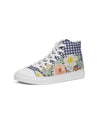 Summer Gingham  High Top Canvas Shoe