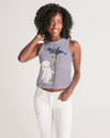 Bunny and Flowers Women's Cropped Tank