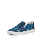 Floral  blue Slip-On Canvas Shoe