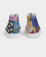 Summer Flower painting High top Canvas Shoe