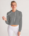 Small Houndstooth Women's Cropped Hoodie