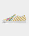 Summer Bright yellow strips Canvas Shoe