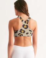 Retro Animal Print Sports Bra