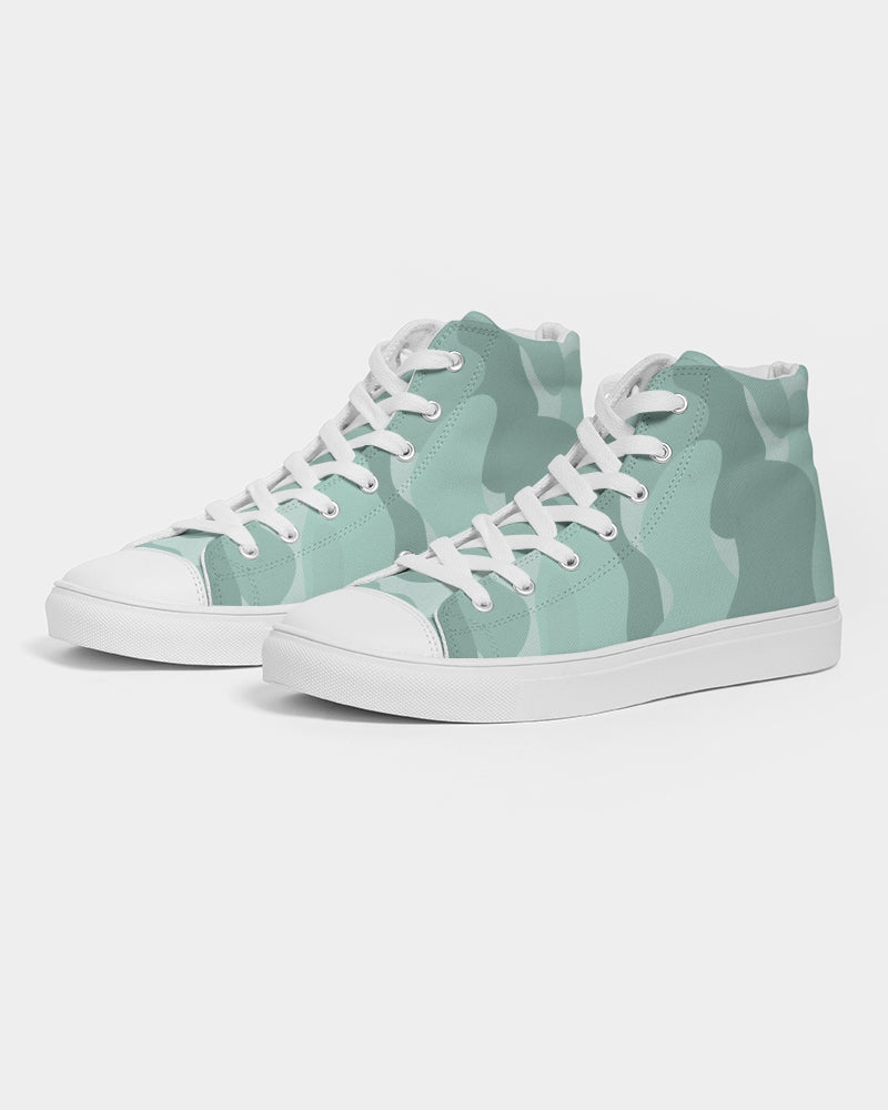 Abstract Green Camouflage Shoe