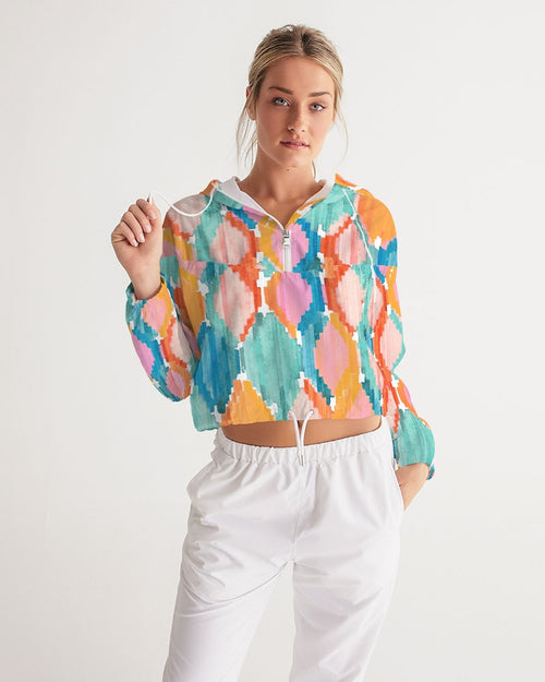 Retro Marmalade  Cropped Windbreaker