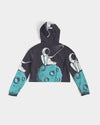 On the moon Women's Cropped Hoodie