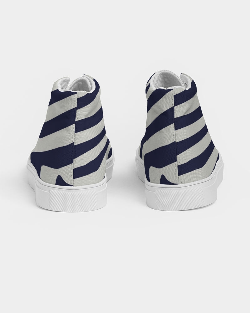 yoga Zebra  High top Canvas Shoe