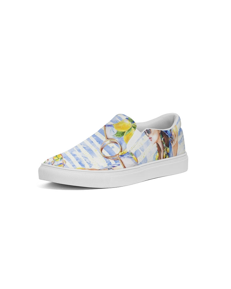 Summer Lemons  Canvas Shoe