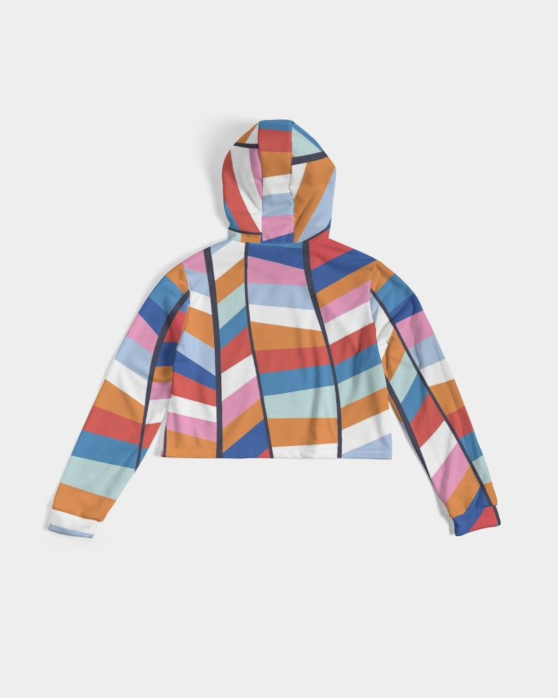 yoga Rainbow Women's Cropped Hoodie