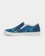 Floral  blue Slip-On Canvas Shoe