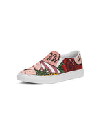 Pop Art Flowers On Canvas Shoe