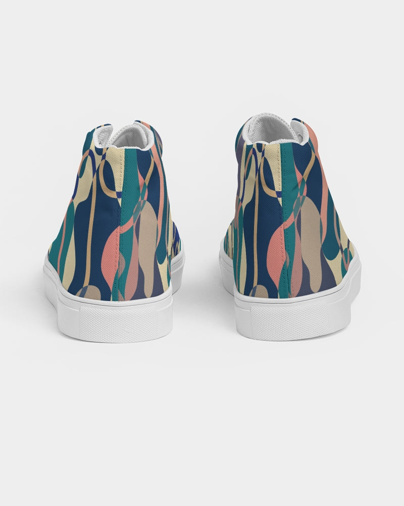 Retro Forest  High top Canvas Shoe