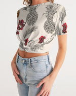 Summer Pineapple  Cropped Tee