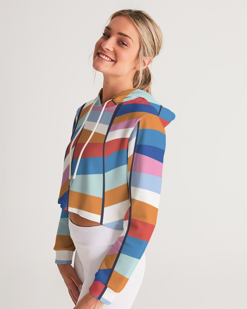 yoga Rainbow Women's Cropped Hoodie