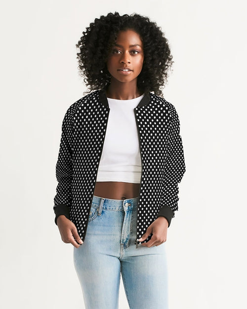 Retro Polka Dot  Bomber Jacket