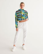 Squares Women's Cropped Windbreaker