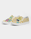 Summer Bright yellow strips Canvas Shoe