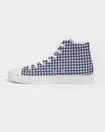 Summer Gingham  High Top Canvas Shoe