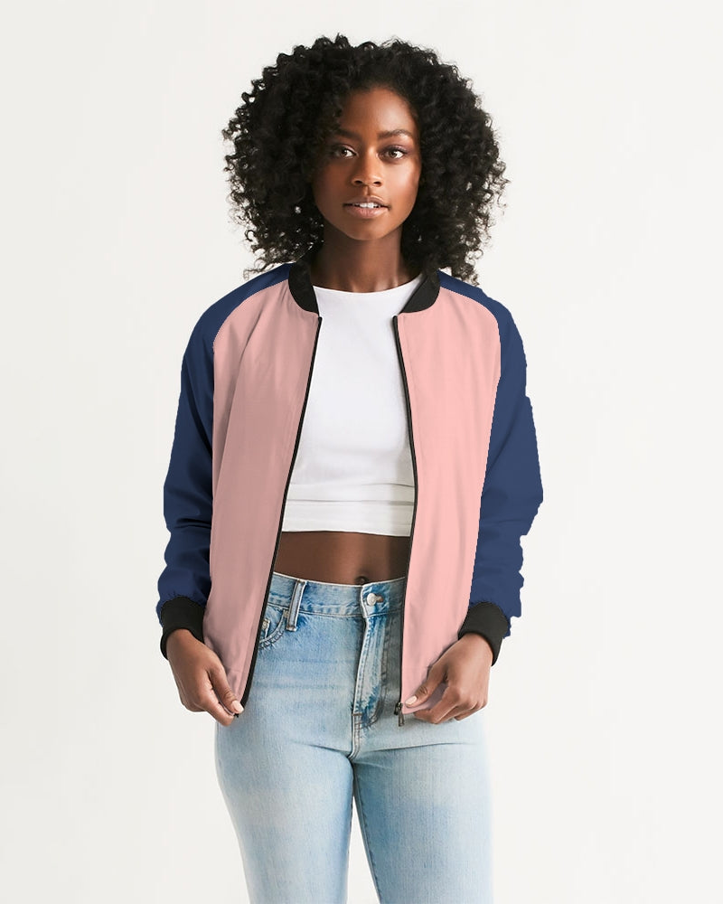 Pattern On pink Women's Bomber Jacket