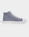 Summer Gingham  High Top Canvas Shoe