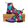 Women's Canvas Boots vintage print