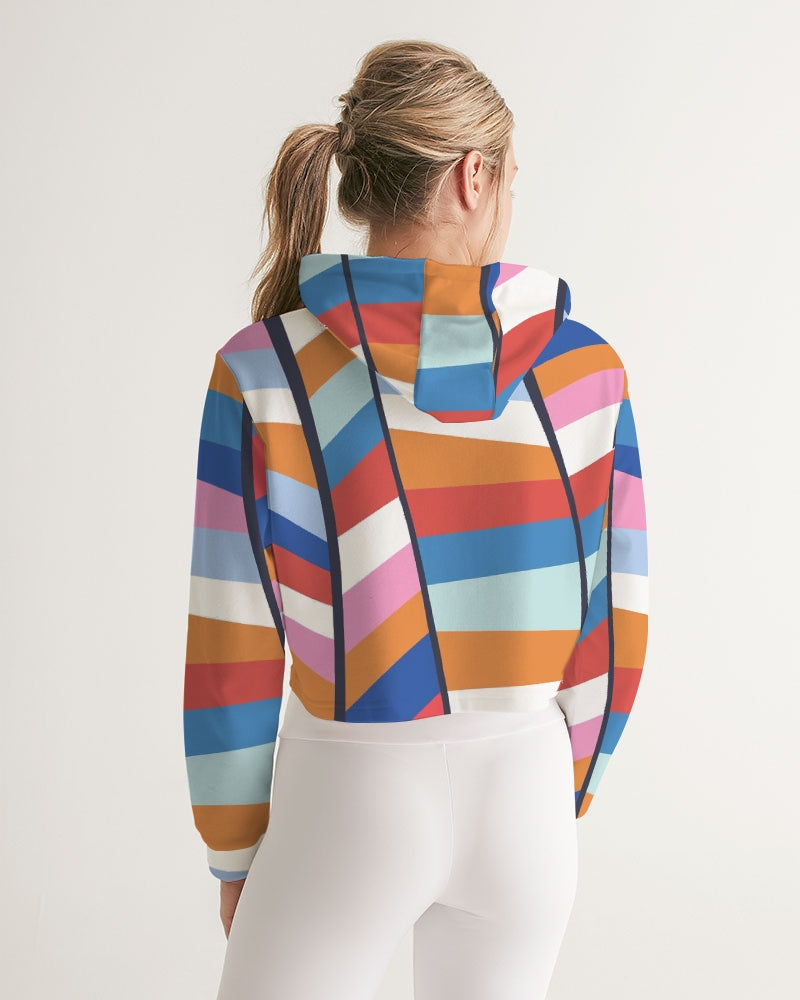 yoga Rainbow Women's Cropped Hoodie