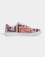 Abstract pink Faux-Leather Sneaker