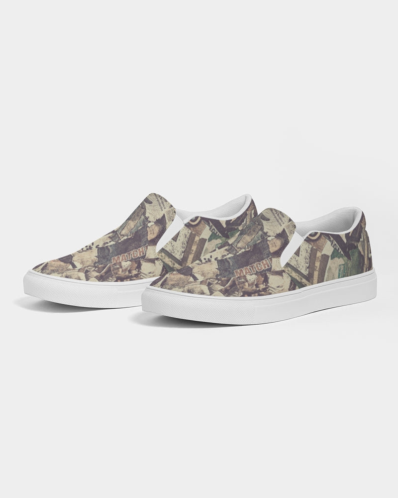 Retro Newspaper  Canvas Shoe