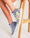 Summer Gingham  High Top Canvas Shoe