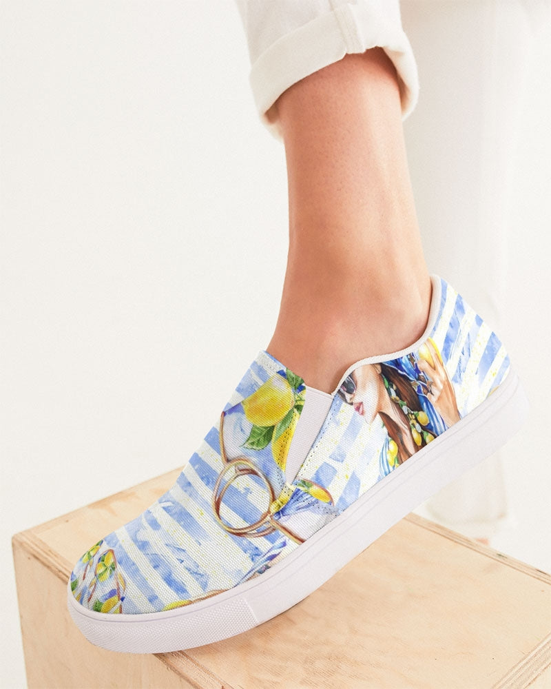 Summer Lemons  Canvas Shoe