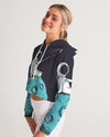 On the moon Women's Cropped Hoodie