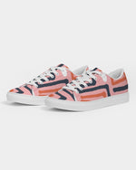 Abstract pink Faux-Leather Sneaker