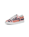 Abstract pink Faux-Leather Sneaker