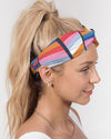 Rainbow Twist Knot Headband Set